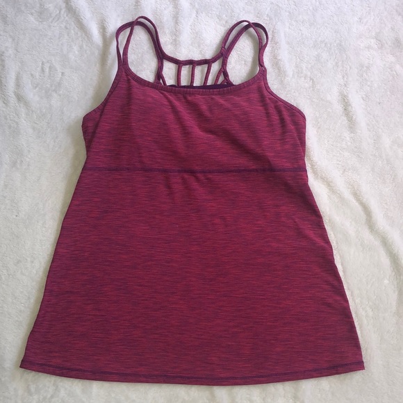 PRANA 🌺 Deep Pink & Purple Heathered Strappy Tank - Picture 4 of 6
